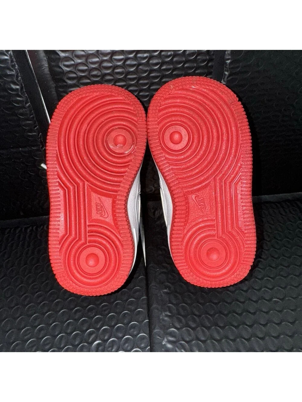 Nike Air Force 1 Low University Red and White Sneakers CU0815-101 Size 5c